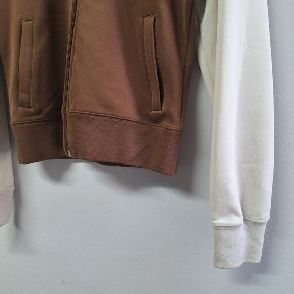 The North Face Full Zip Sweatshirt Brown Tan Womens XS Zip Pockets - Picture 10 of 15